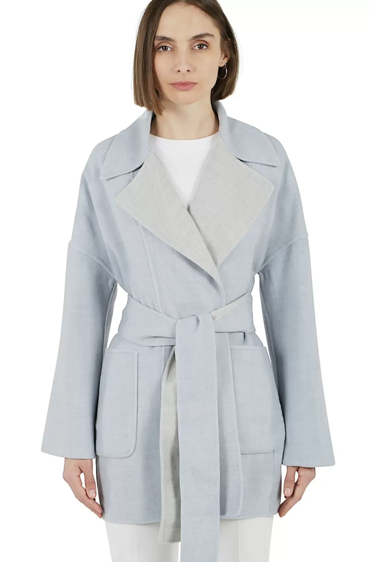 Coat With Belt Fw23^Eleventy Milano Outlet