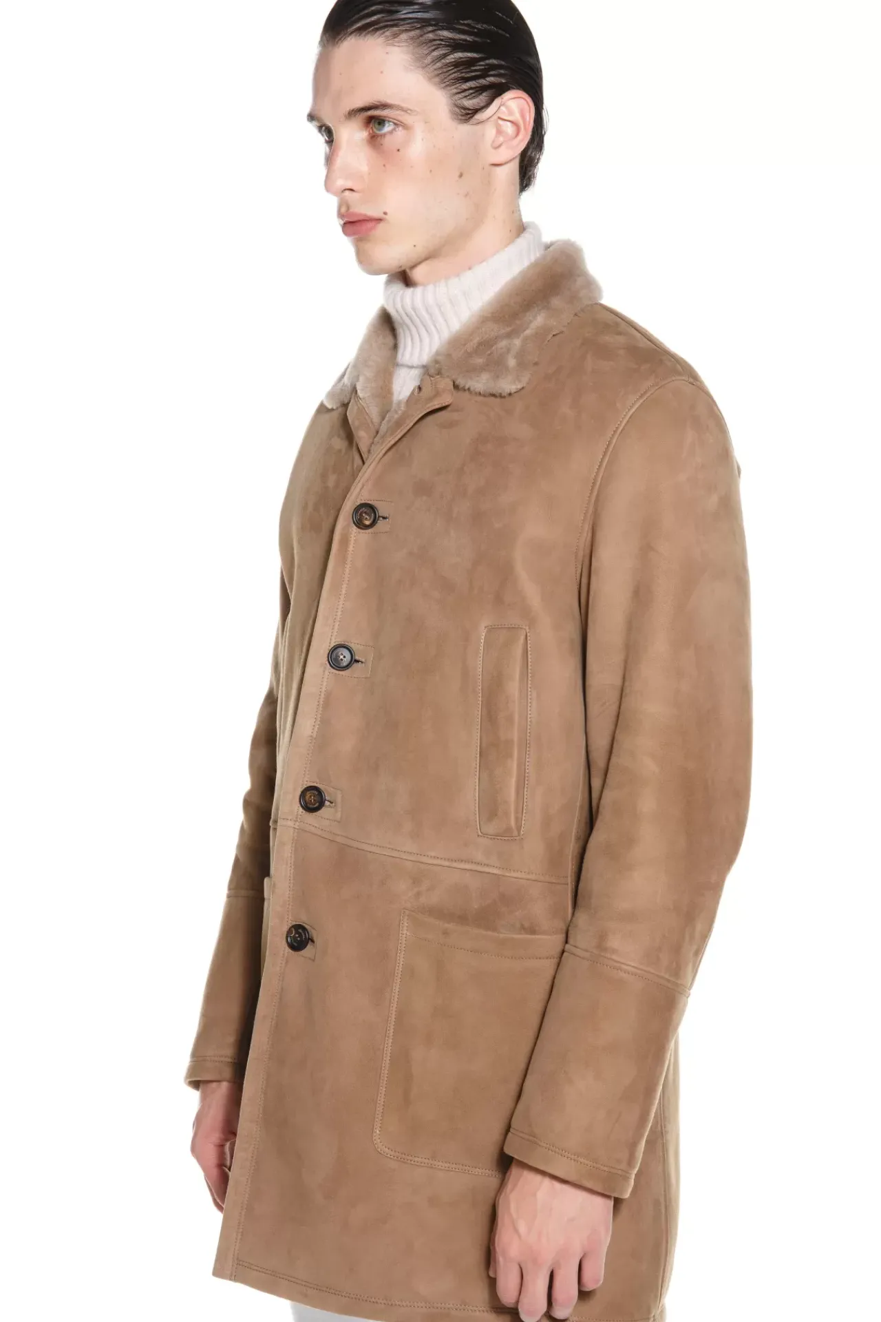 Fw23 Shearling Coat^Eleventy Milano Fashion