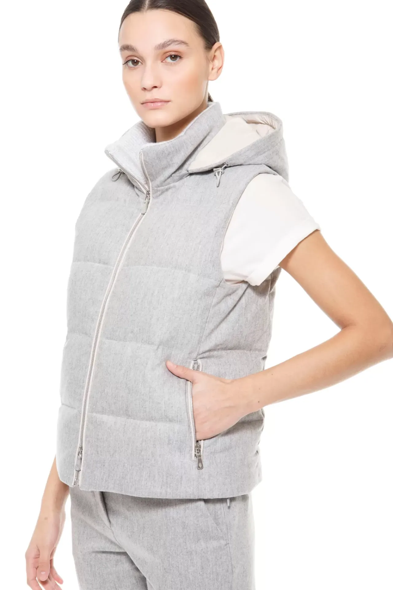 Padded Vest Fw23^Eleventy Milano Shop