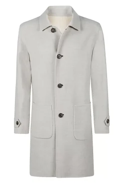 Reversible Single-Breasted Coat Fw23^Eleventy Milano Fashion