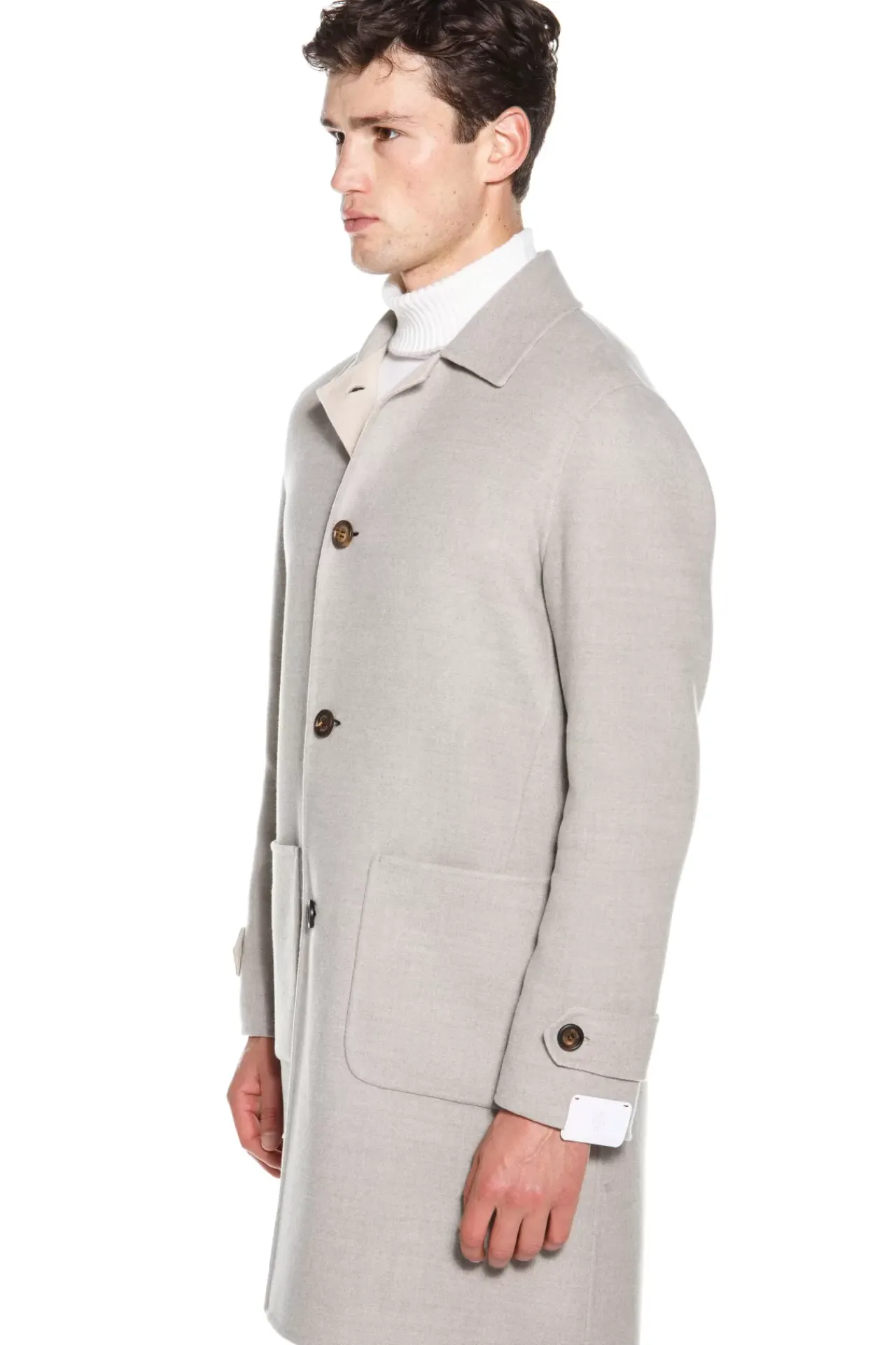 Reversible Single-Breasted Coat Fw23^Eleventy Milano Fashion