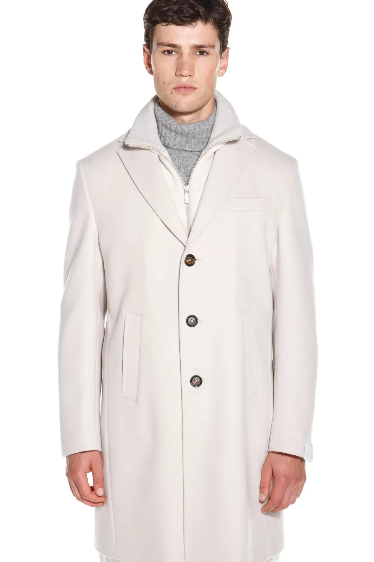 Single-Breasted Coat Fw23^Eleventy Milano Fashion